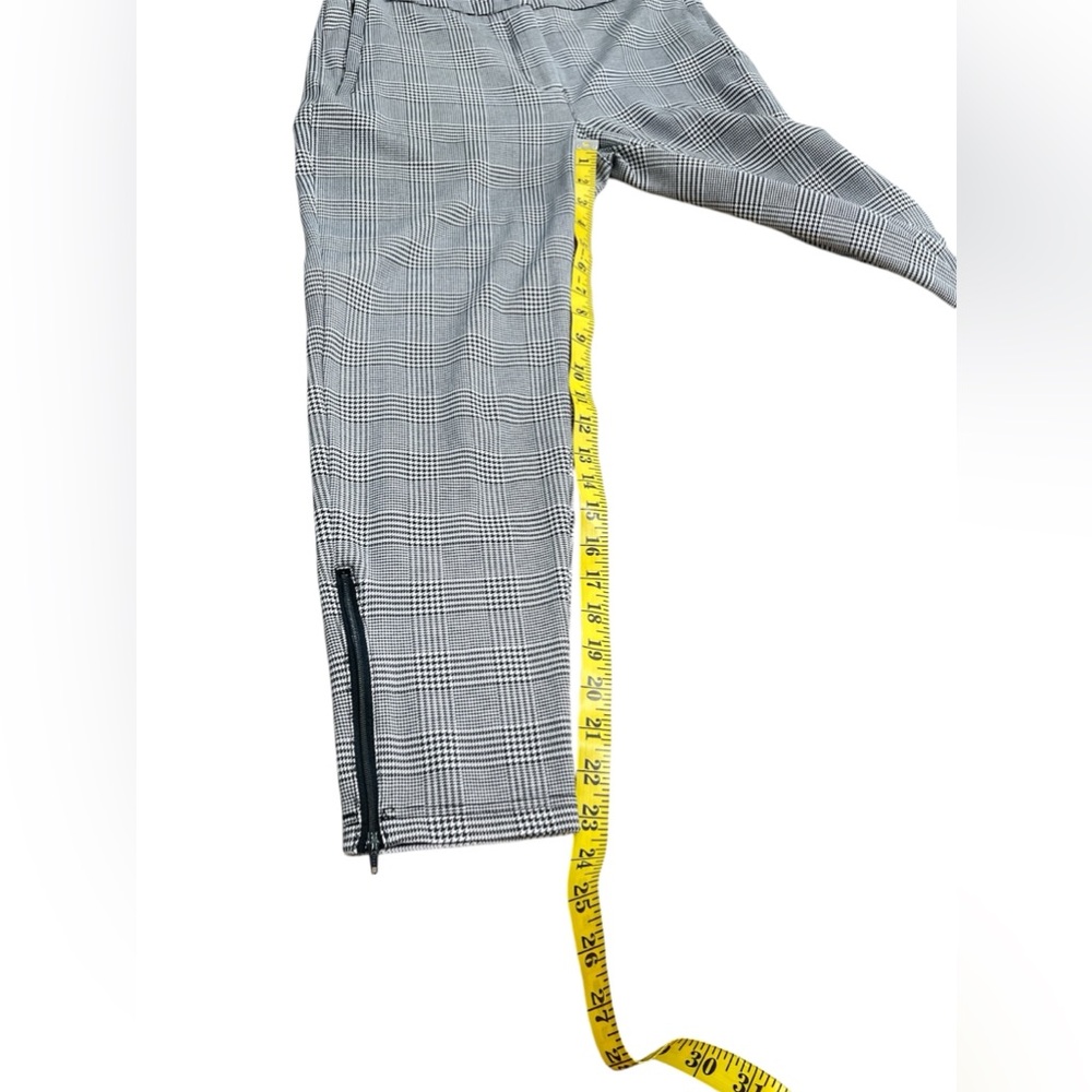 Betabrand black,white,Gray Plaid Ankle Pants - Picture 12 of 13